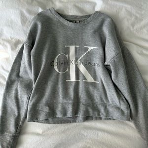 Calvin Klein crewneck grey sweatshirt